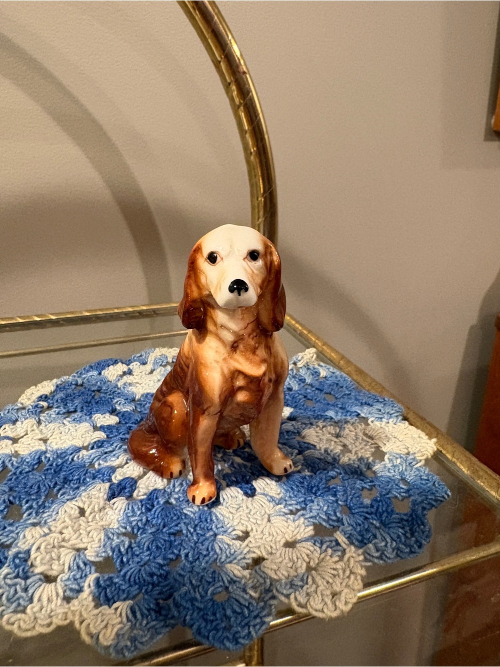 Porcelain Dog Figurine